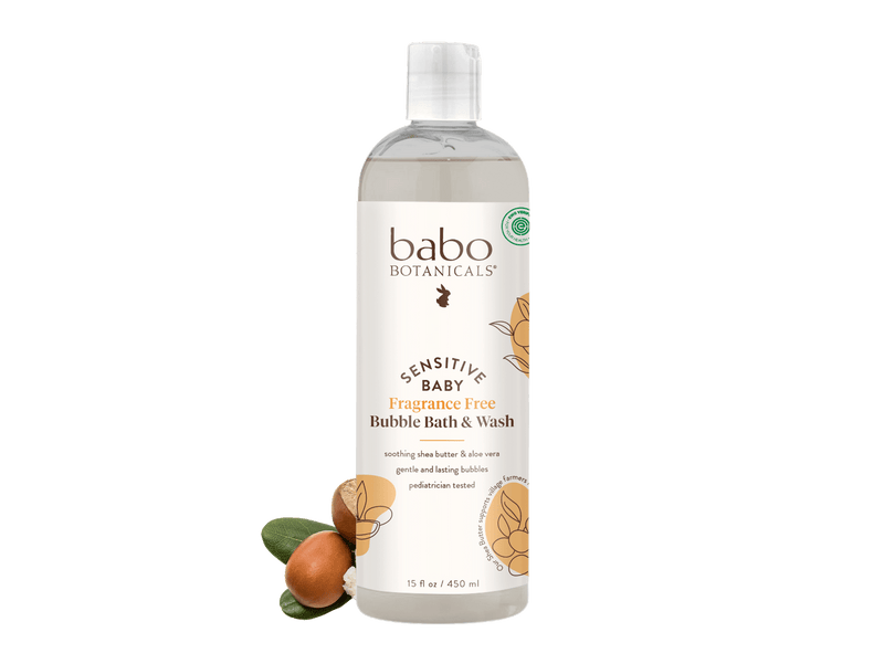 Babo Botanicals - Sensitive Baby Fragrance-Free Bubble Bath & Wash