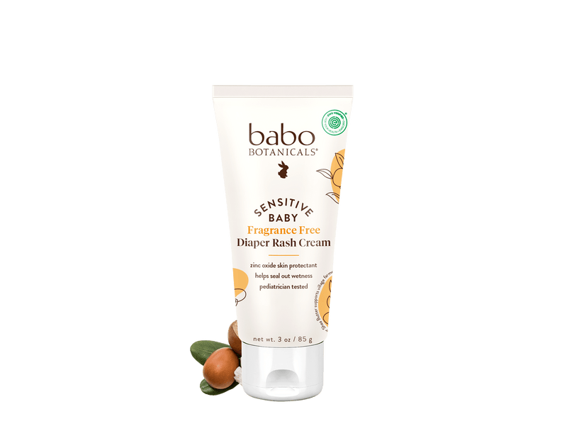 Babo Botanicals - Sensitive Baby Fragrance-Free Zinc Diaper Rash Cream