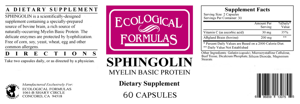 Ecological Formulas/Cardiovascular Research Sphingolin — view 2