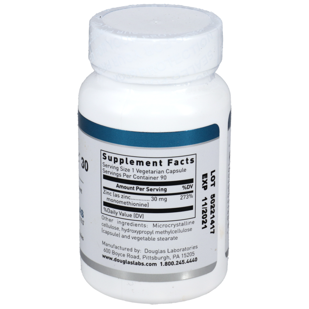 Douglas Labs Opti-Zinc 30 — view 2