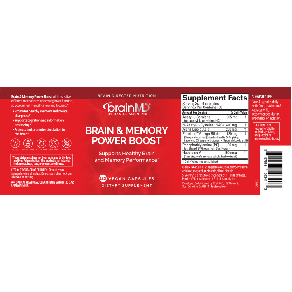 BrainMD Brain & Memory Power Boost — view 2