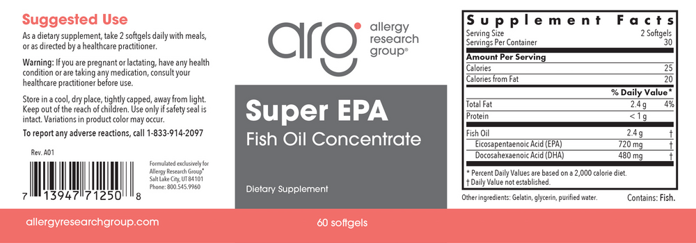 Allergy Research Group Super EPA — view 2