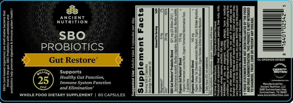Ancient Nutrition SBO Probiotic Gut Restore — view 2