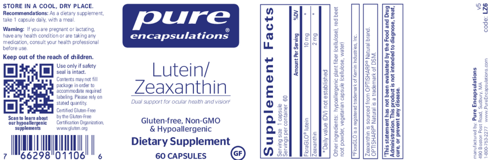 Pure Encapsulations Lutein/Zeaxanthin — view 2