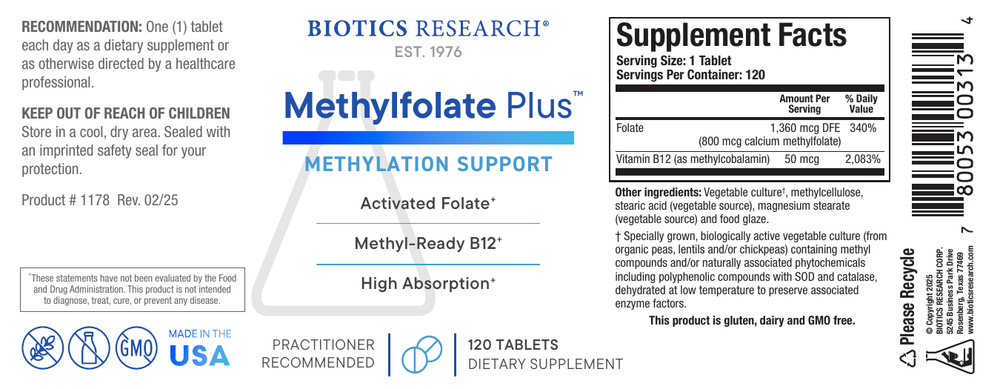 Biotics Research Methylfolate Plus™ — view 2