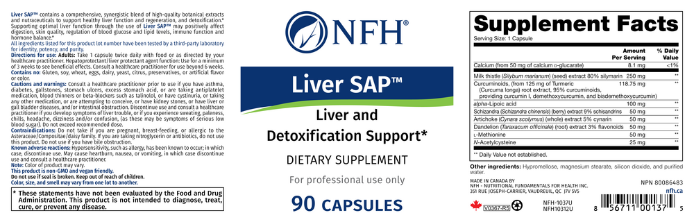 Nutritional Fundamentals for Health Liver SAP — view 2