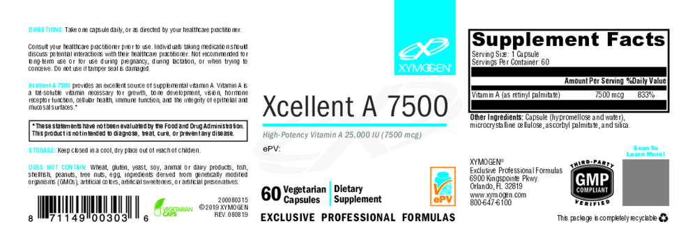 Xymogen Xcellent A 7500 — view 2