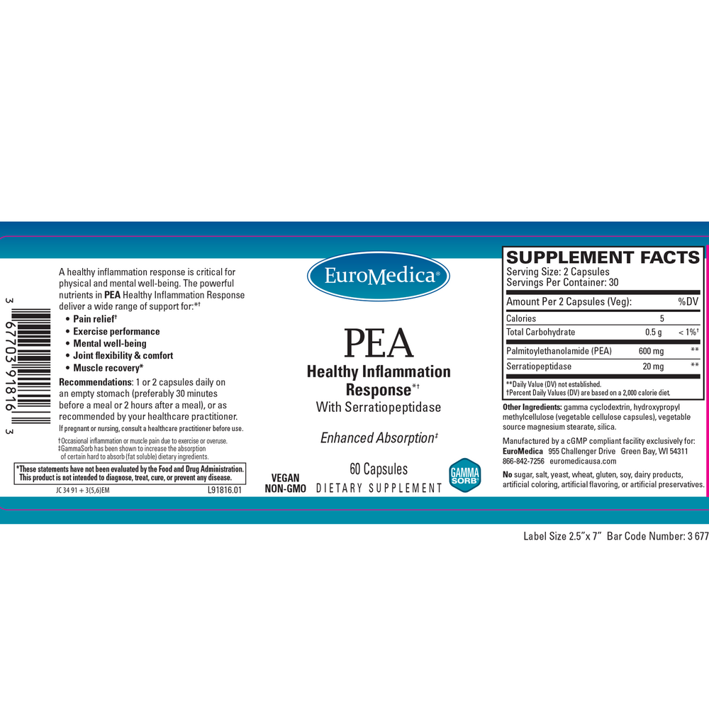 EuroMedica PEA Healthy Inflammation Response — view 2