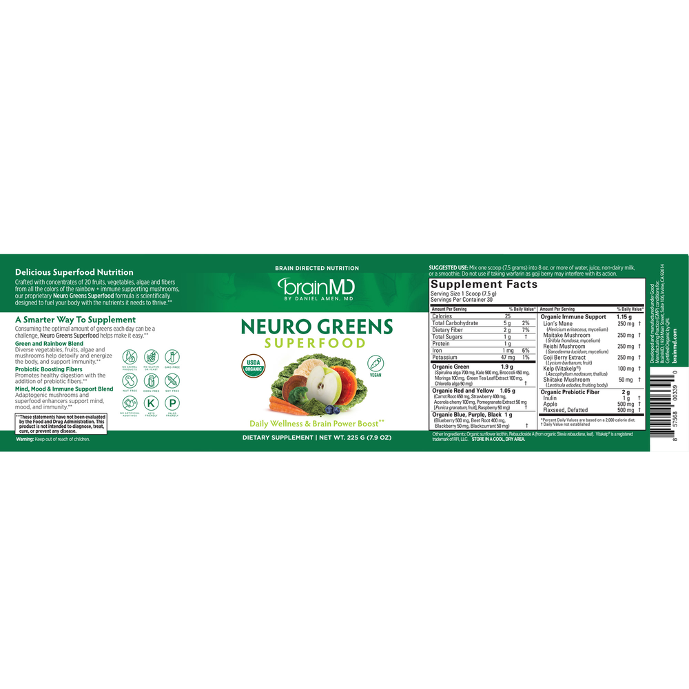 BrainMD Neuro-Greens Superfood — view 2