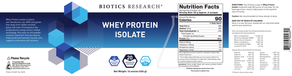 Biotics Research Whey Protein Isolate — view 2