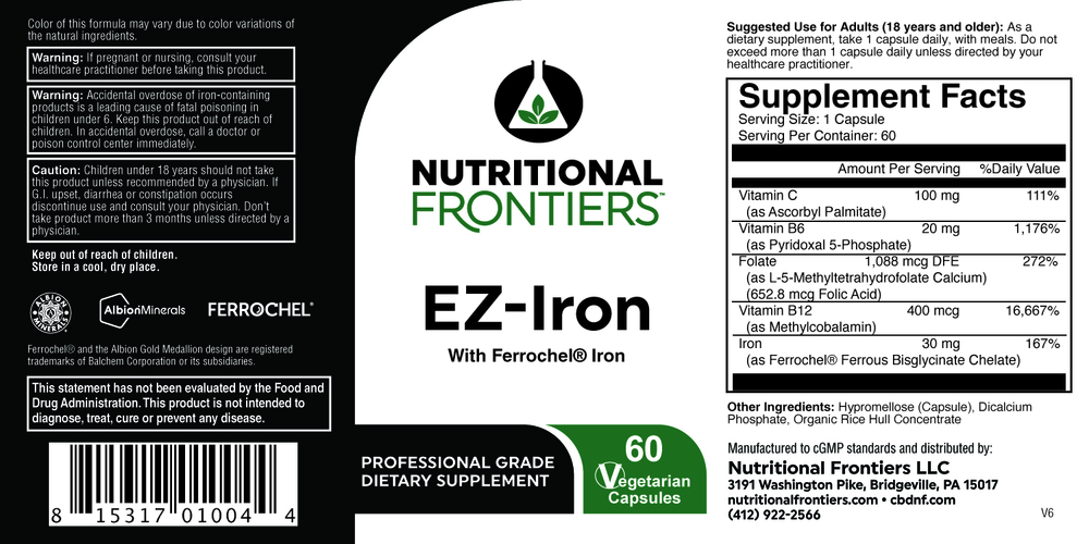 Nutritional Frontiers EZ Iron — view 2