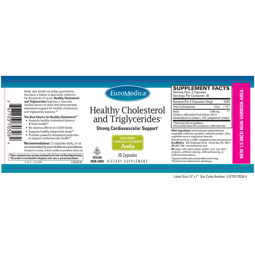 EuroMedica Healthy Cholesterol and Triglycerides* — view 2