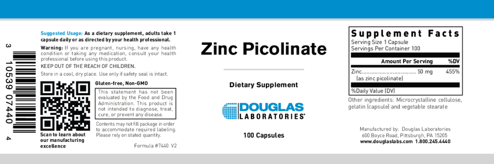 Douglas Labs Zinc Picolinate — view 2