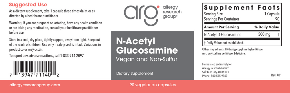 Allergy Research Group N-Acetyl Glucosamine — view 2