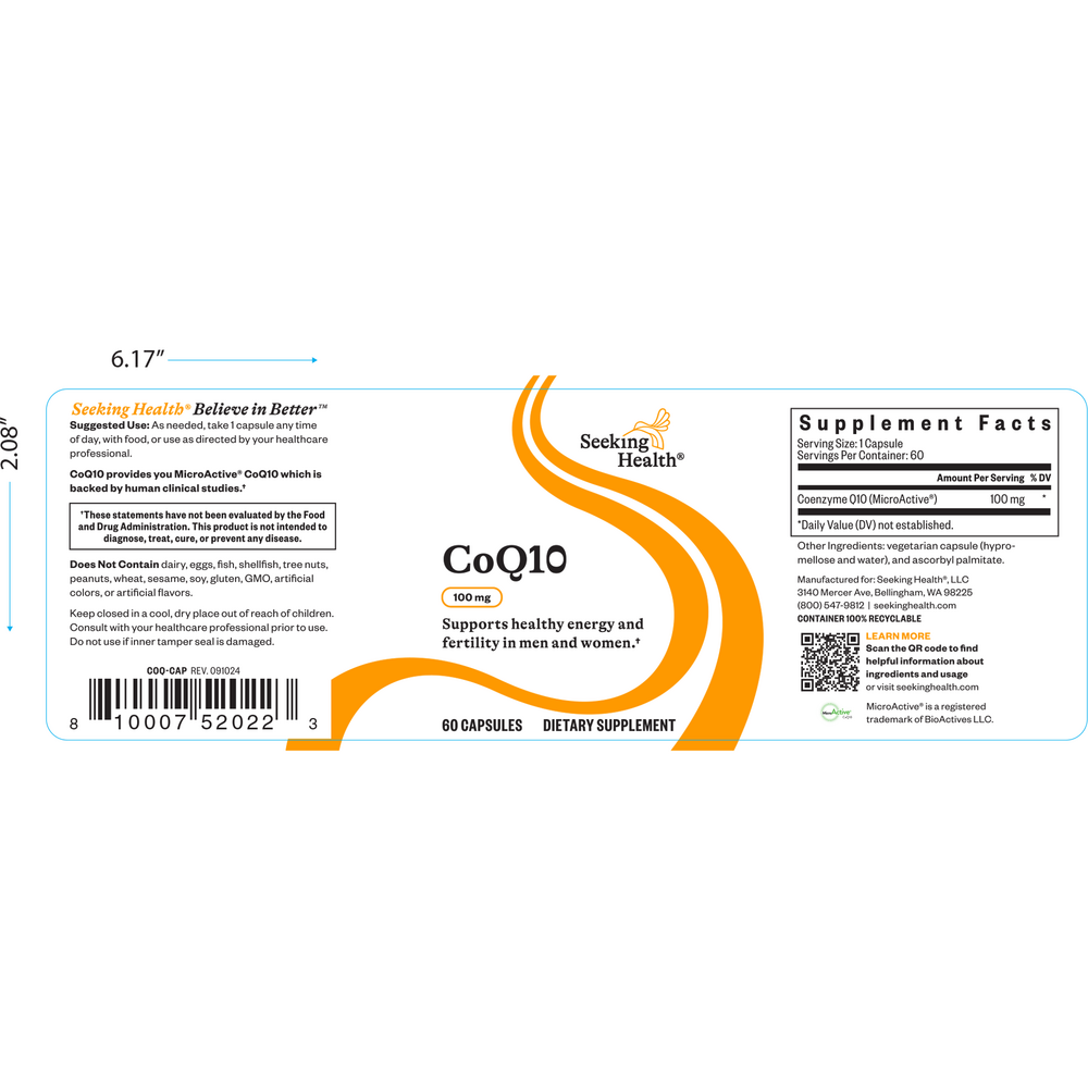 Seeking Health Optimal CoQ10 100mg — view 2