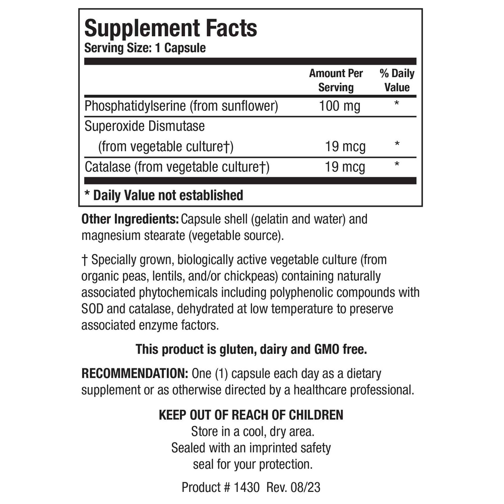 Biotics Research Phosphatidylserine — view 2