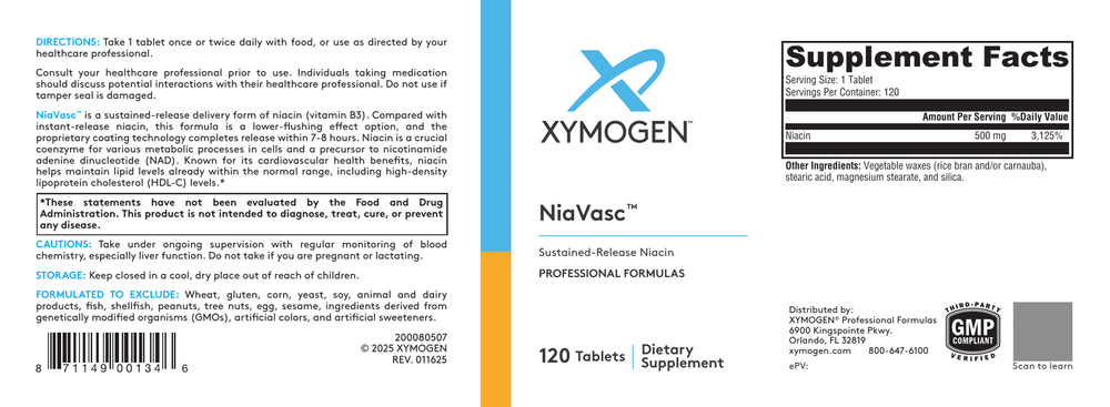 Xymogen NiaVasc — view 2