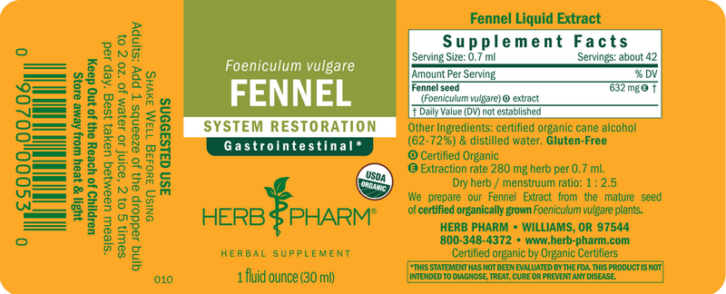 Herb Pharm - Fennel