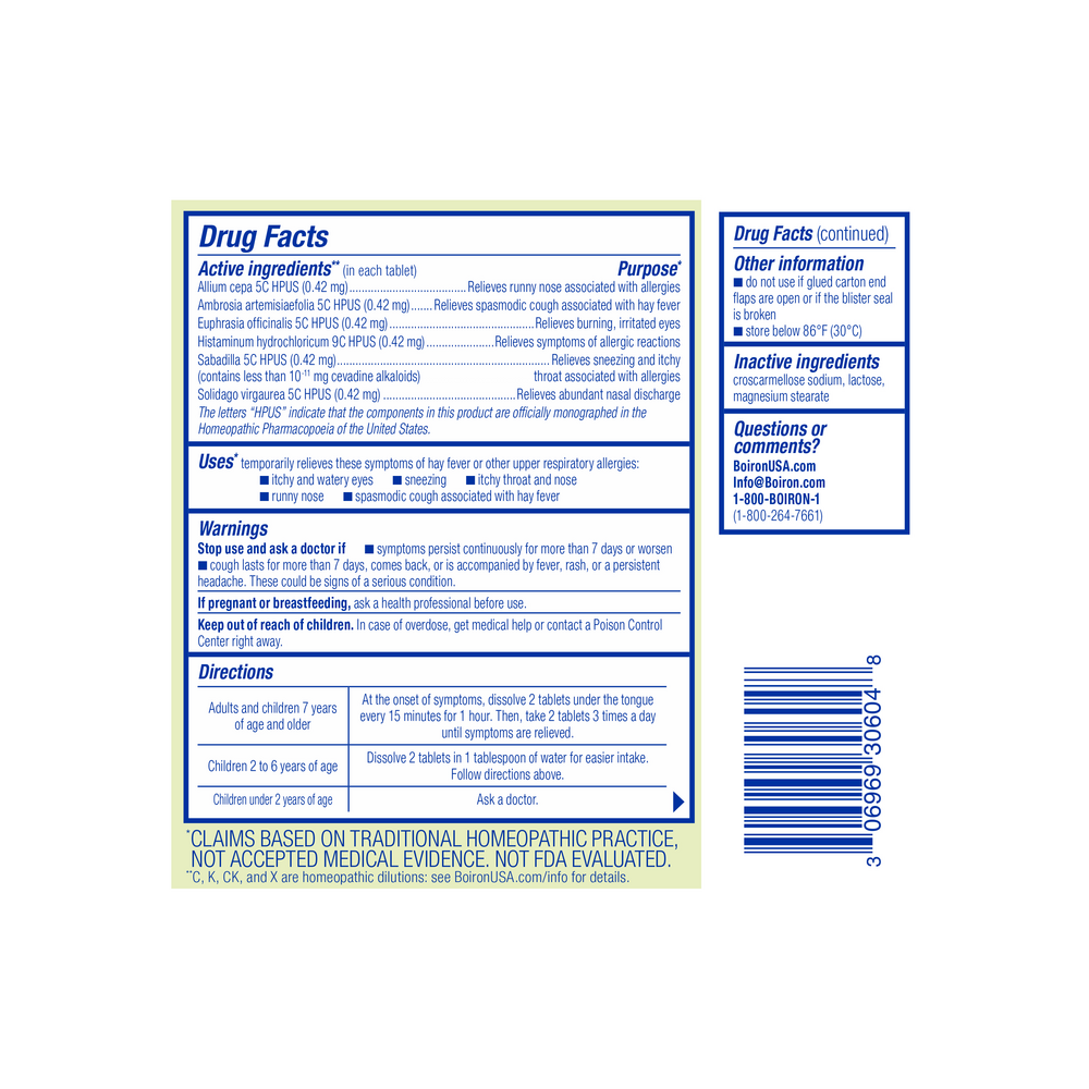 Boiron Homeopathics AllergyCalm — view 2
