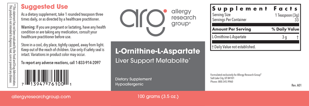 Allergy Research Group L-Ornithine-L-Aspartate — view 2