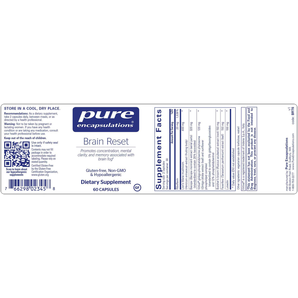 Pure Encapsulations Brain Reset™ — view 2