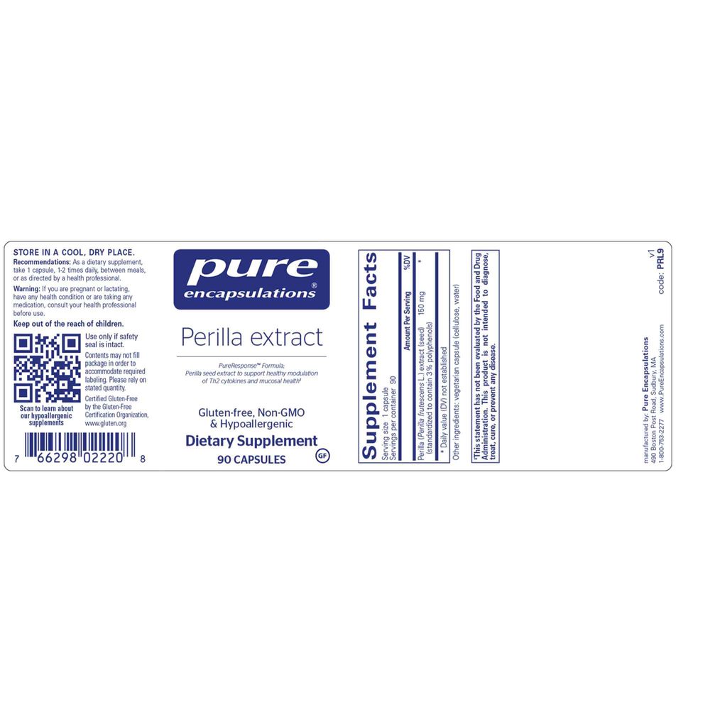 Pure Encapsulations Perilla extract — view 2