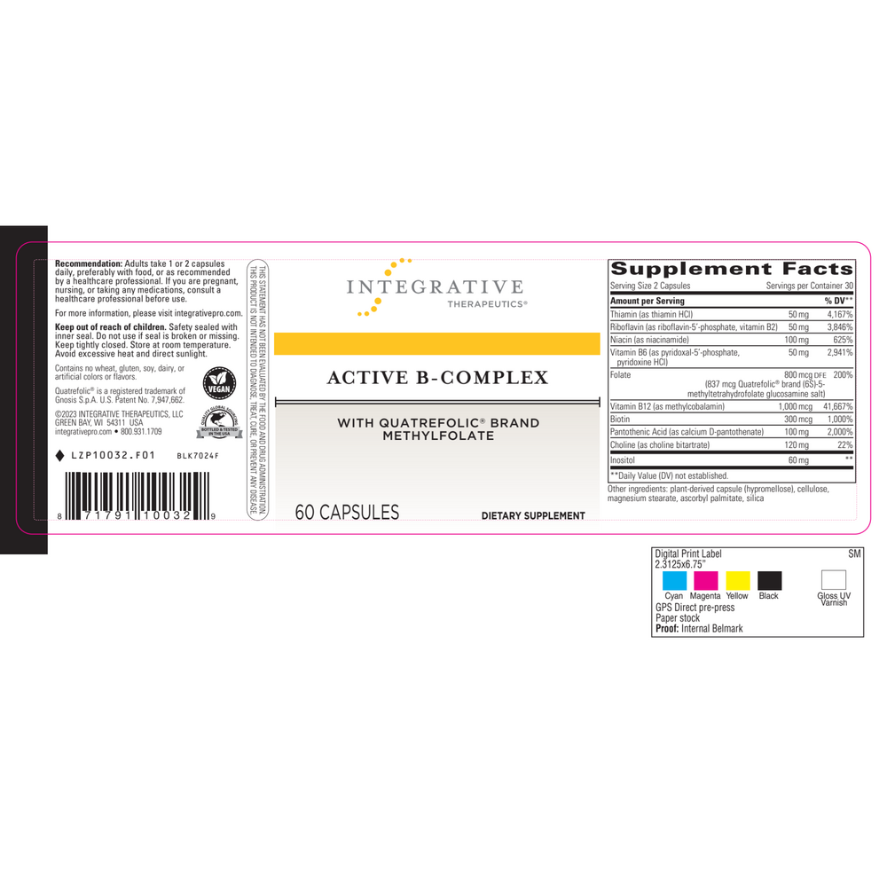Integrative Therapeutics Active B-Complex — view 2