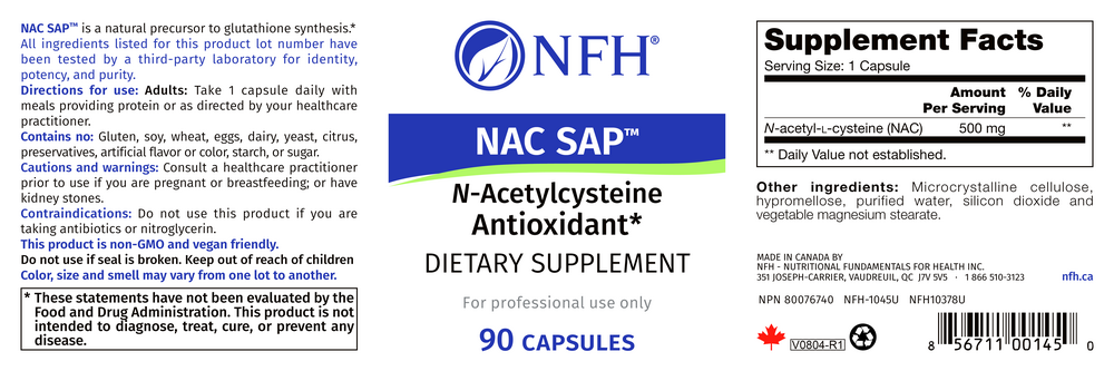 Nutritional Fundamentals for Health NAC SAP — view 2