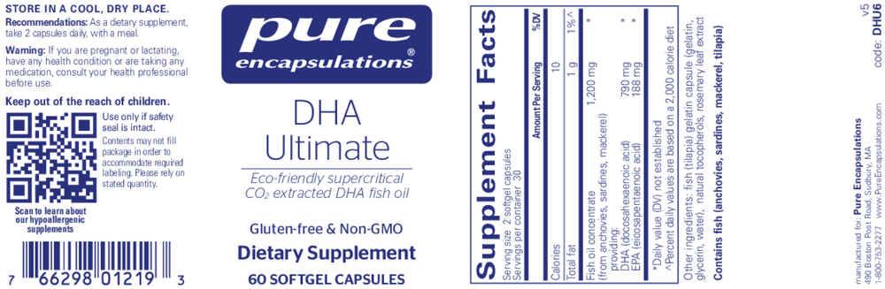 Pure Encapsulations DHA Ultimate — view 2