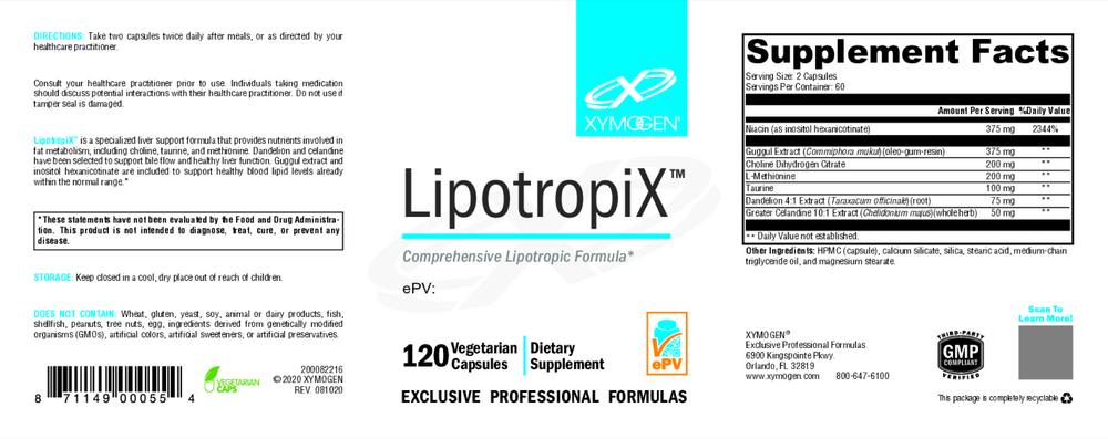 Xymogen LipotropiX — view 2