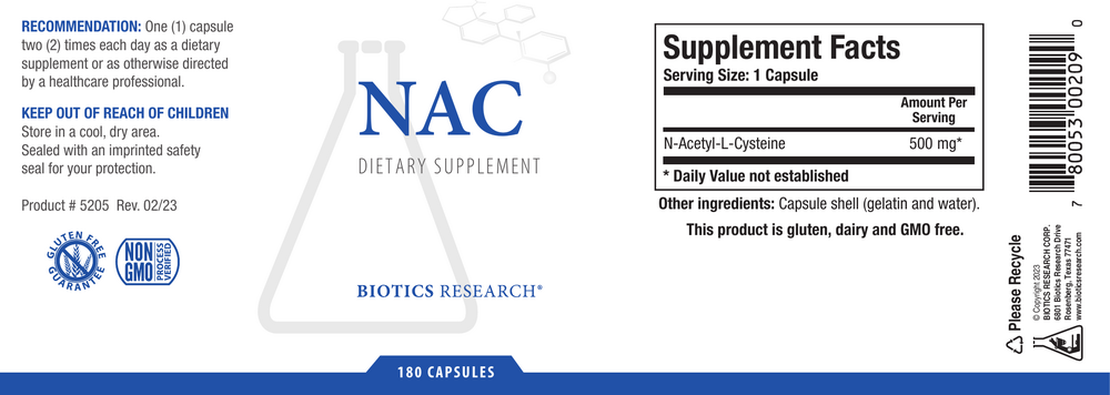 Biotics Research NAC — view 2