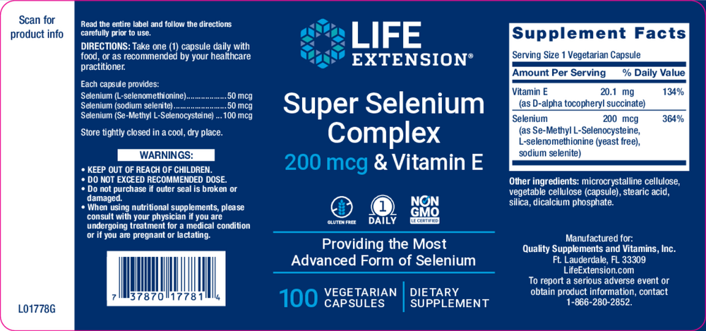 Life Extension Super Selenium Complex — view 2