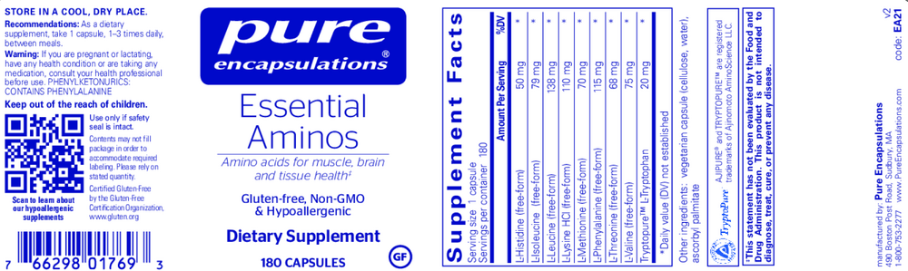 Pure Encapsulations Essential Aminos — view 2