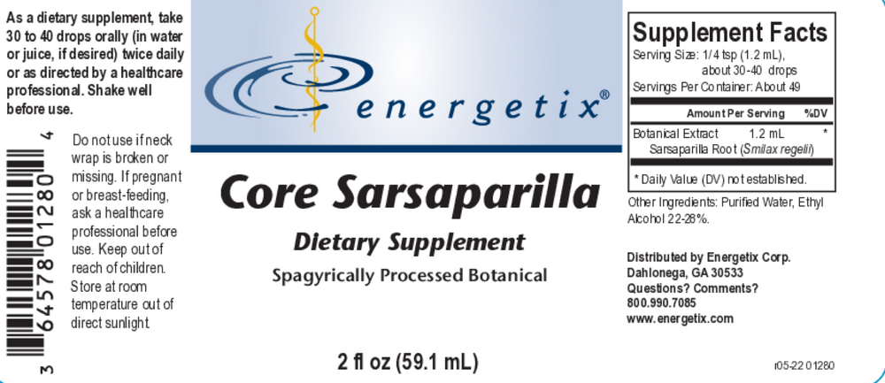 Energetix Core Sarsaparilla — view 2