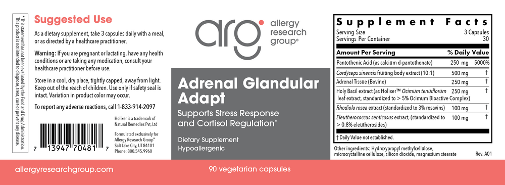 Allergy Research Group Adrenal Glandular Adapt — view 2