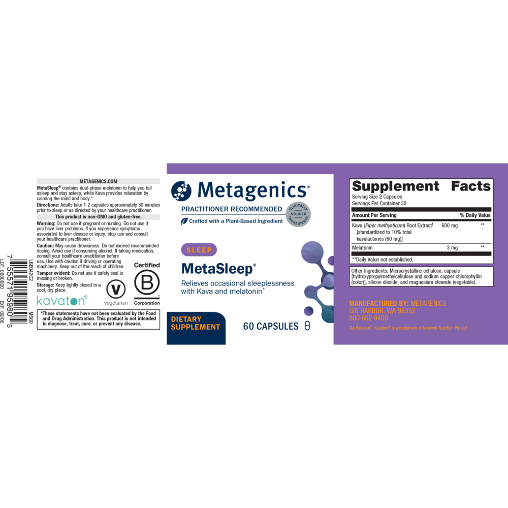 Metagenics MetaSleep — view 2
