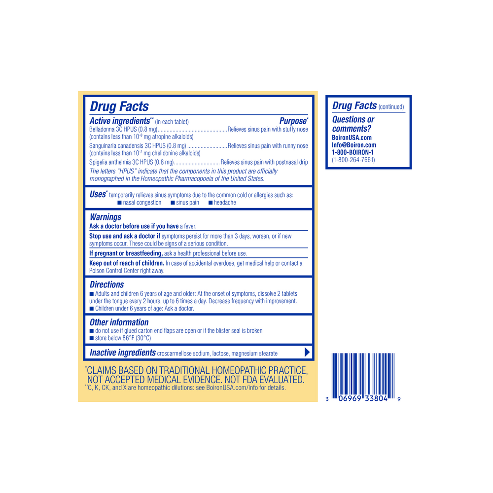 Boiron Homeopathics SinusCalm™ — view 2