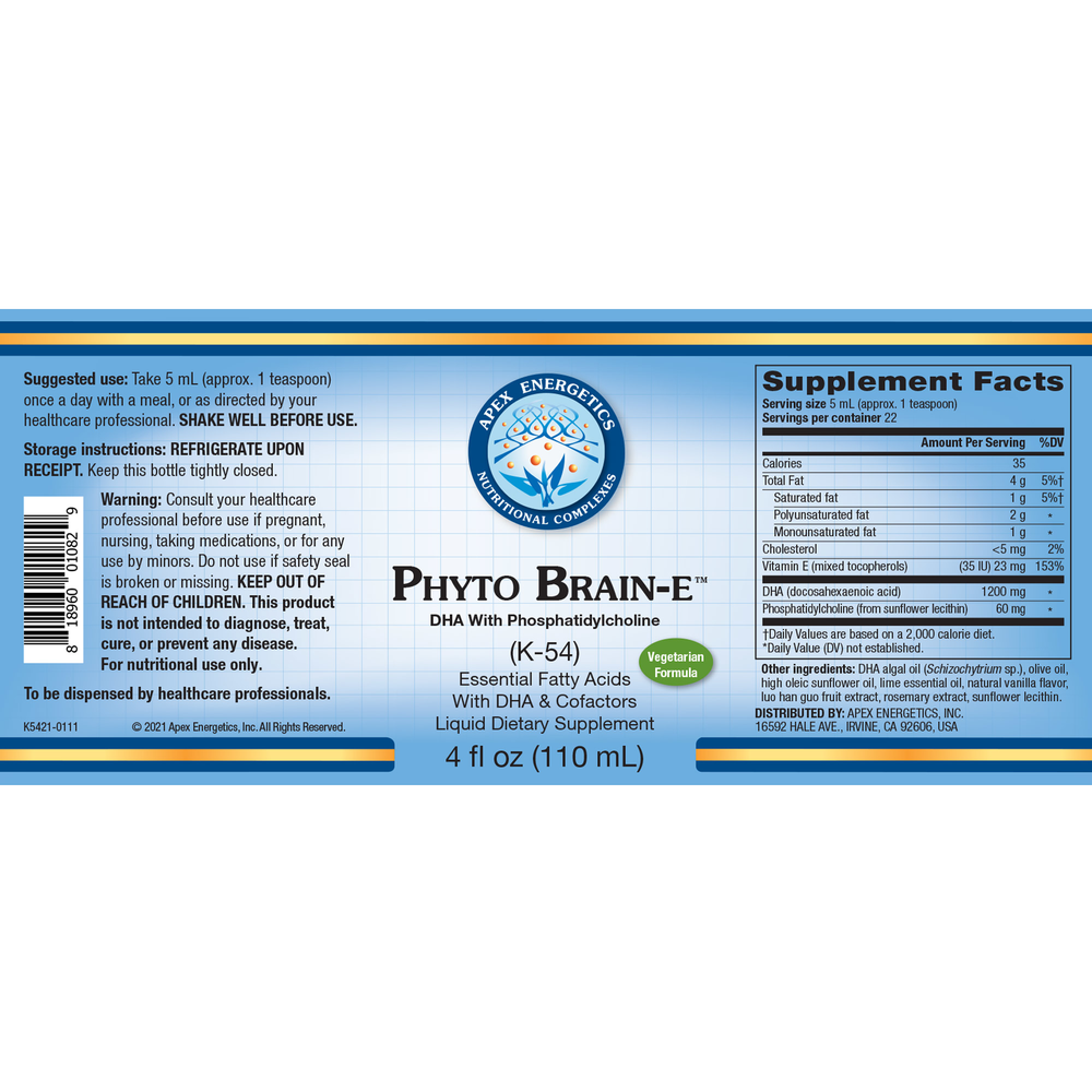 Apex Energetics, Inc Phyto Brain-E™ — view 2