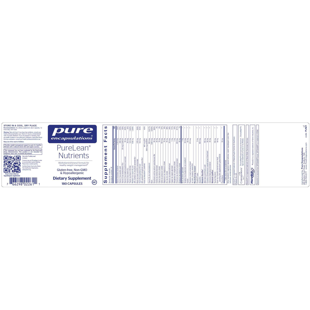 Pure Encapsulations PureLean Nutrients — view 2