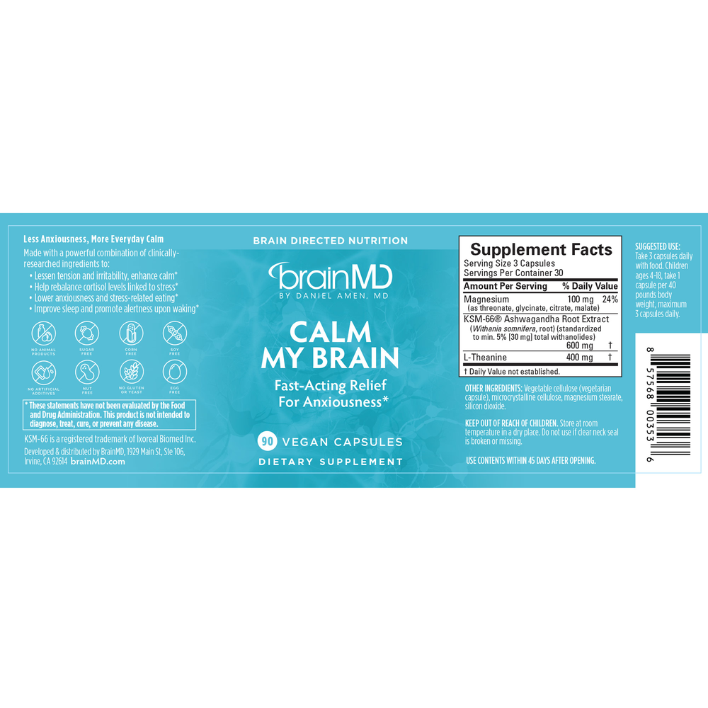 BrainMD Calm My Brain — view 2