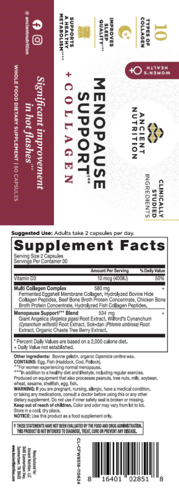 Ancient Nutrition Menopause Support + Collagen — view 2