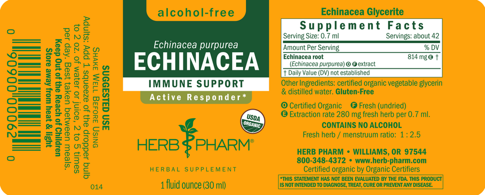 Herb Pharm Echinacea Glycerite — view 2