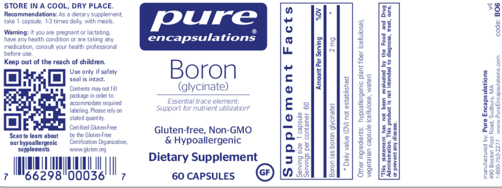Pure Encapsulations Boron (Glycinate) — view 2