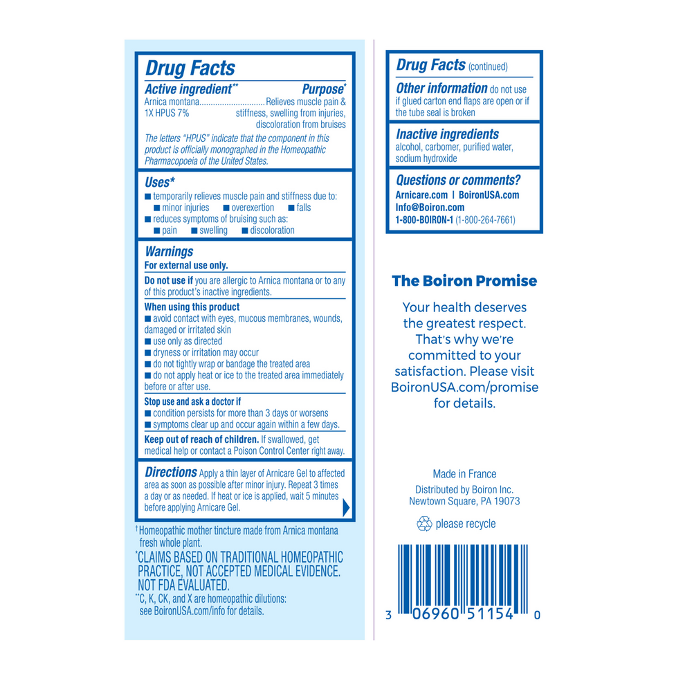Boiron Homeopathics Arnicare Gel — view 2