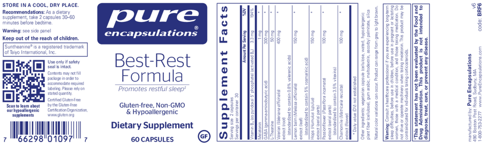 Pure Encapsulations Best-Rest Formula — view 2