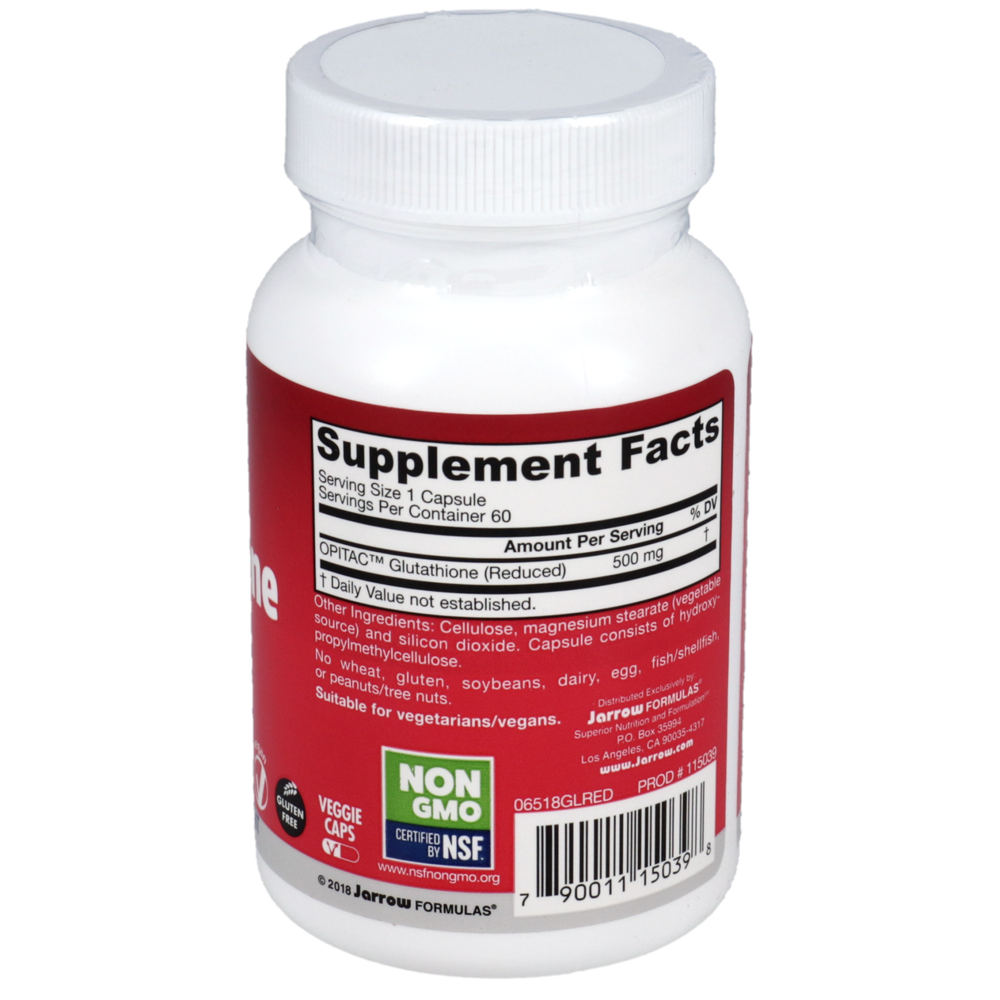 Jarrow Formulas Reduced Glutathione 500mg — view 2