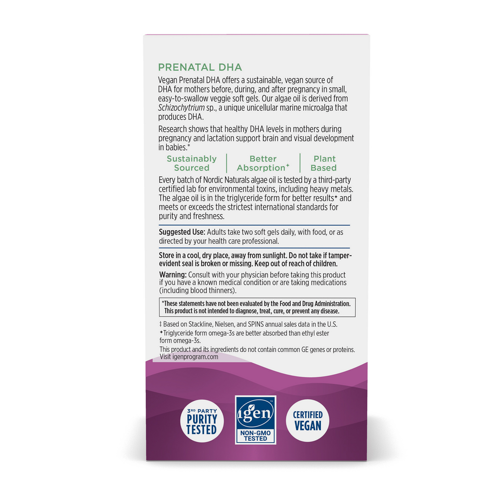 Nordic Naturals Vegan Prenatal DHA — view 2