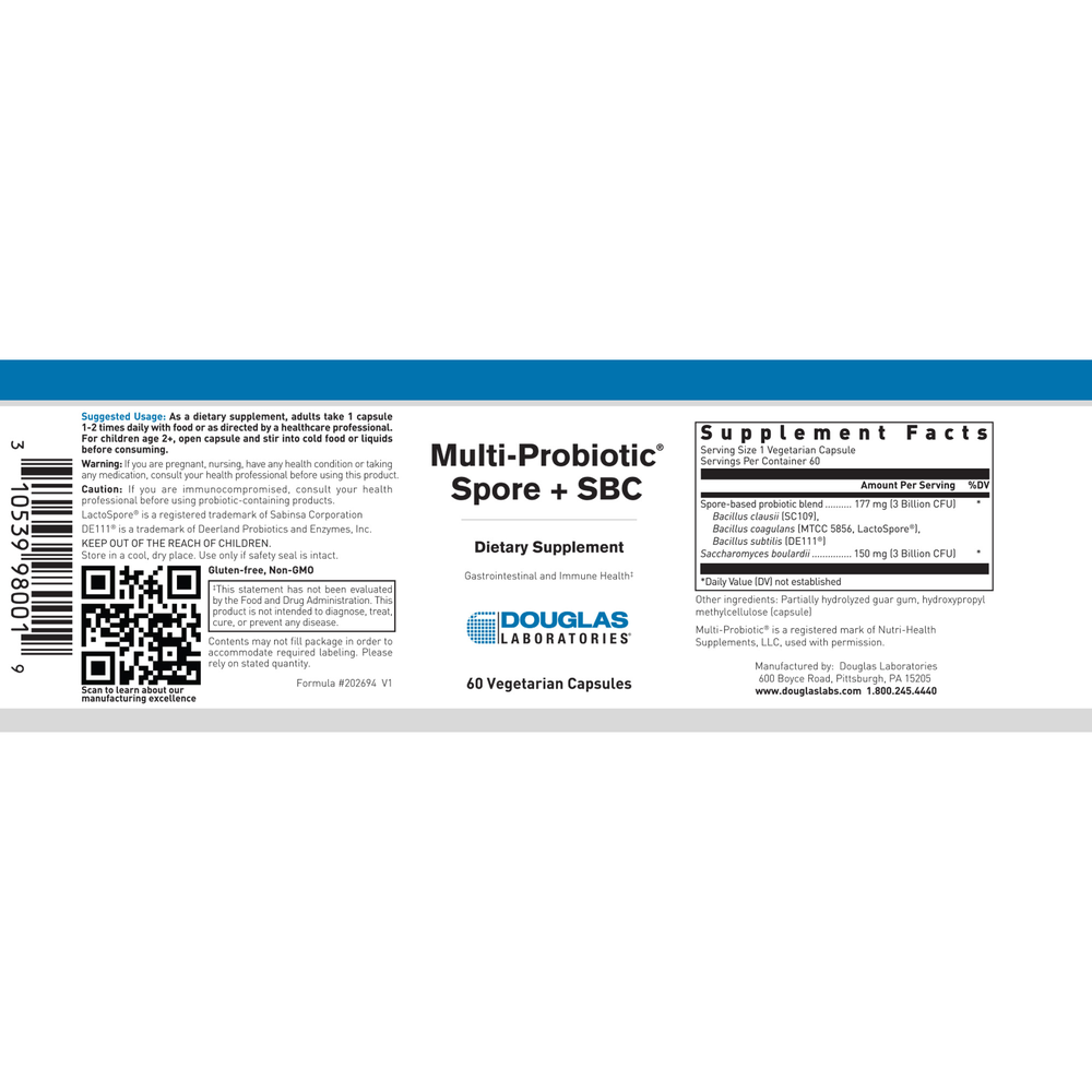 Douglas Labs Multi-Probiotic® Spore + SBC — view 2