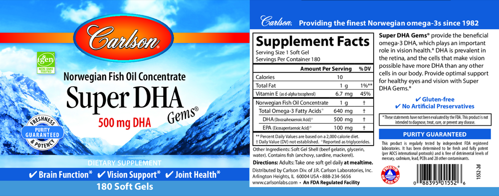 Carlson Labs Super DHA — view 2