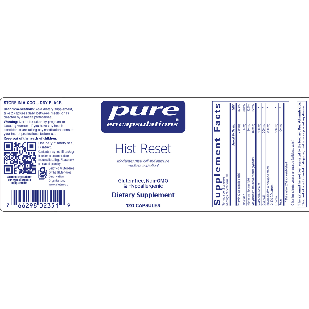 Pure Encapsulations Hist Reset — view 2